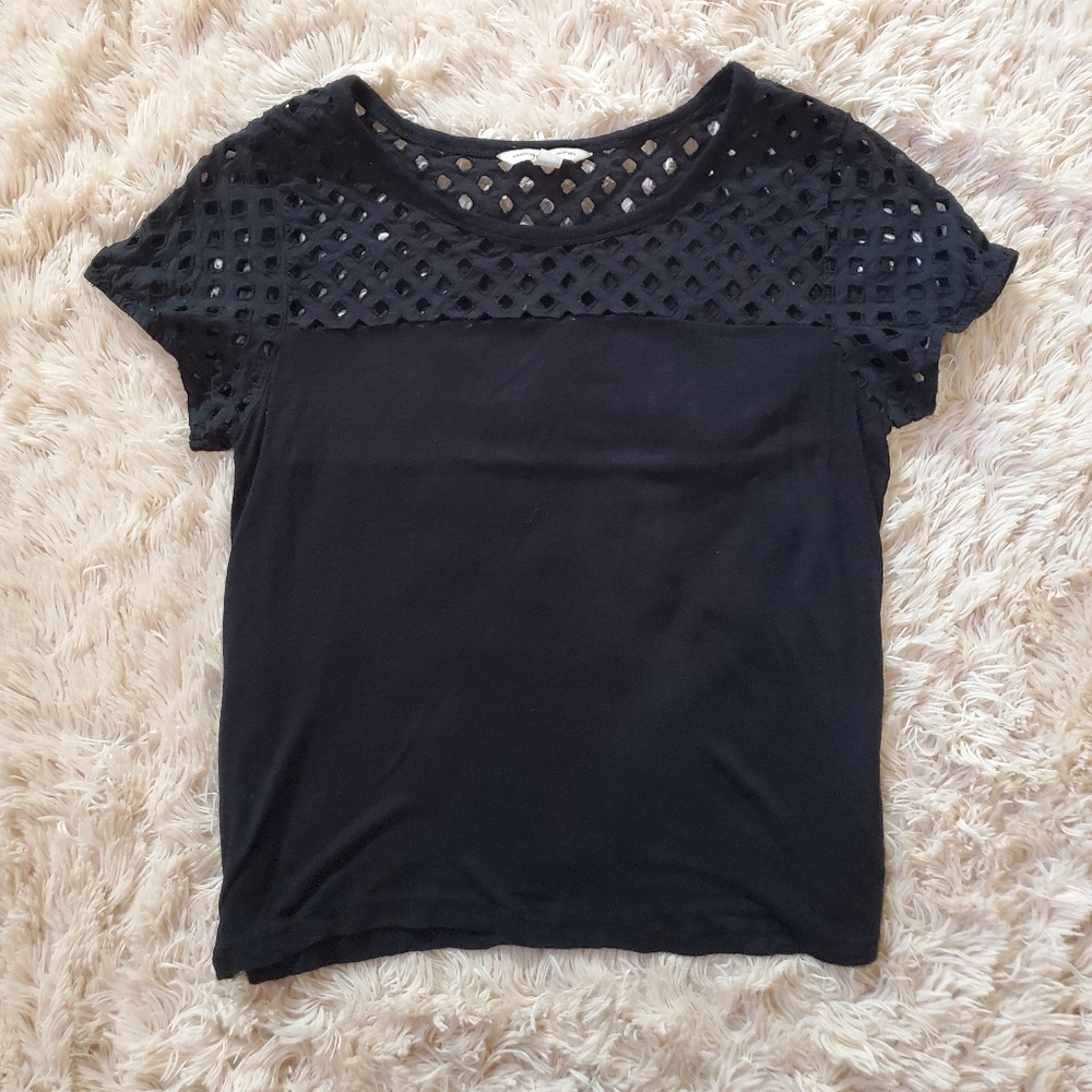 American Eagle AE Black Loose Tee